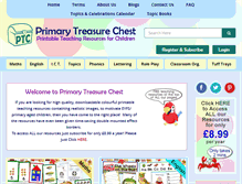 Tablet Screenshot of primarytreasurechest.com